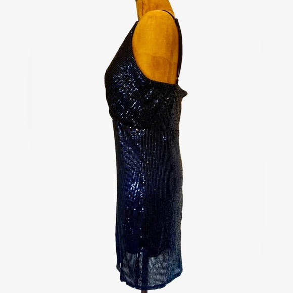 Glamorous Midnight Sequin Mini Dress - Picture 2 of 8
